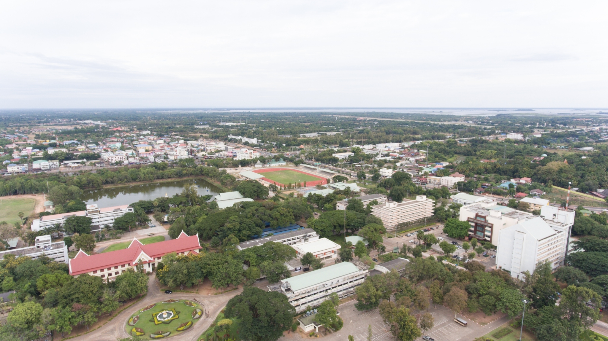 Total campus buildings area
